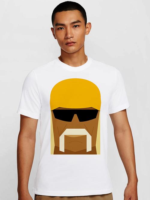 men white round neck regular fit t-shirt - 21841807 - Standard Image - 0