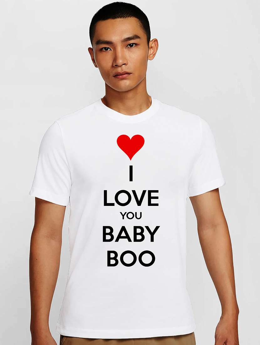 men white round neck regular fit t-shirt