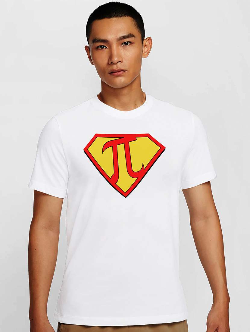 men white round neck regular fit t-shirt