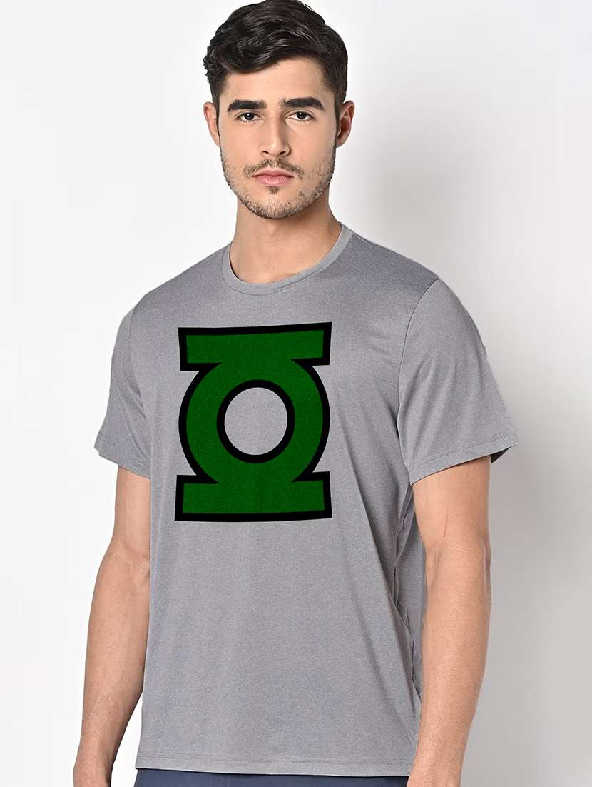 men grey round neck regular fit t-shirt - 21842418 -  Standard Image - 1