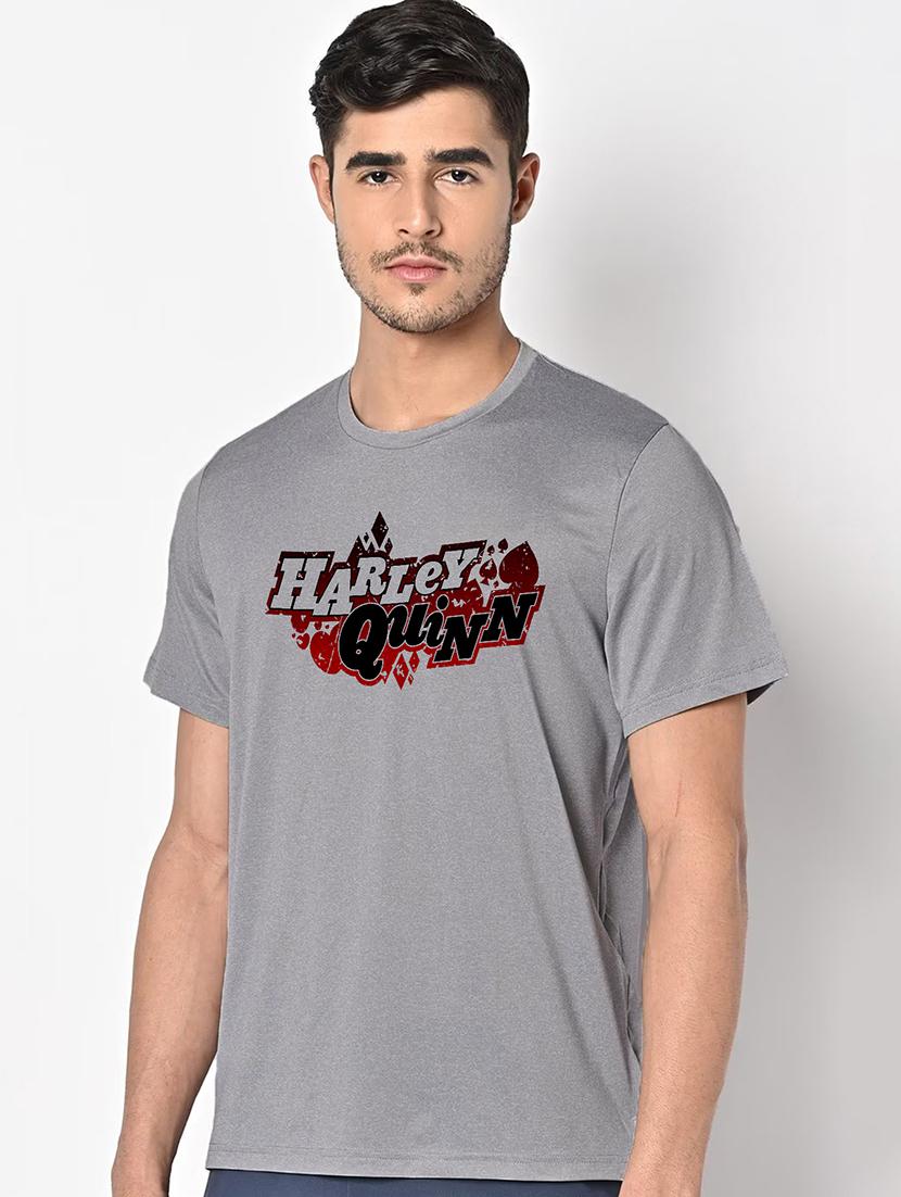 men grey round neck regular fit t-shirt - 21842436 -  Standard Image - 1