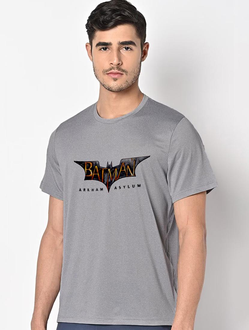 men grey round neck regular fit t-shirt - 21842471 - Standard Image - 1