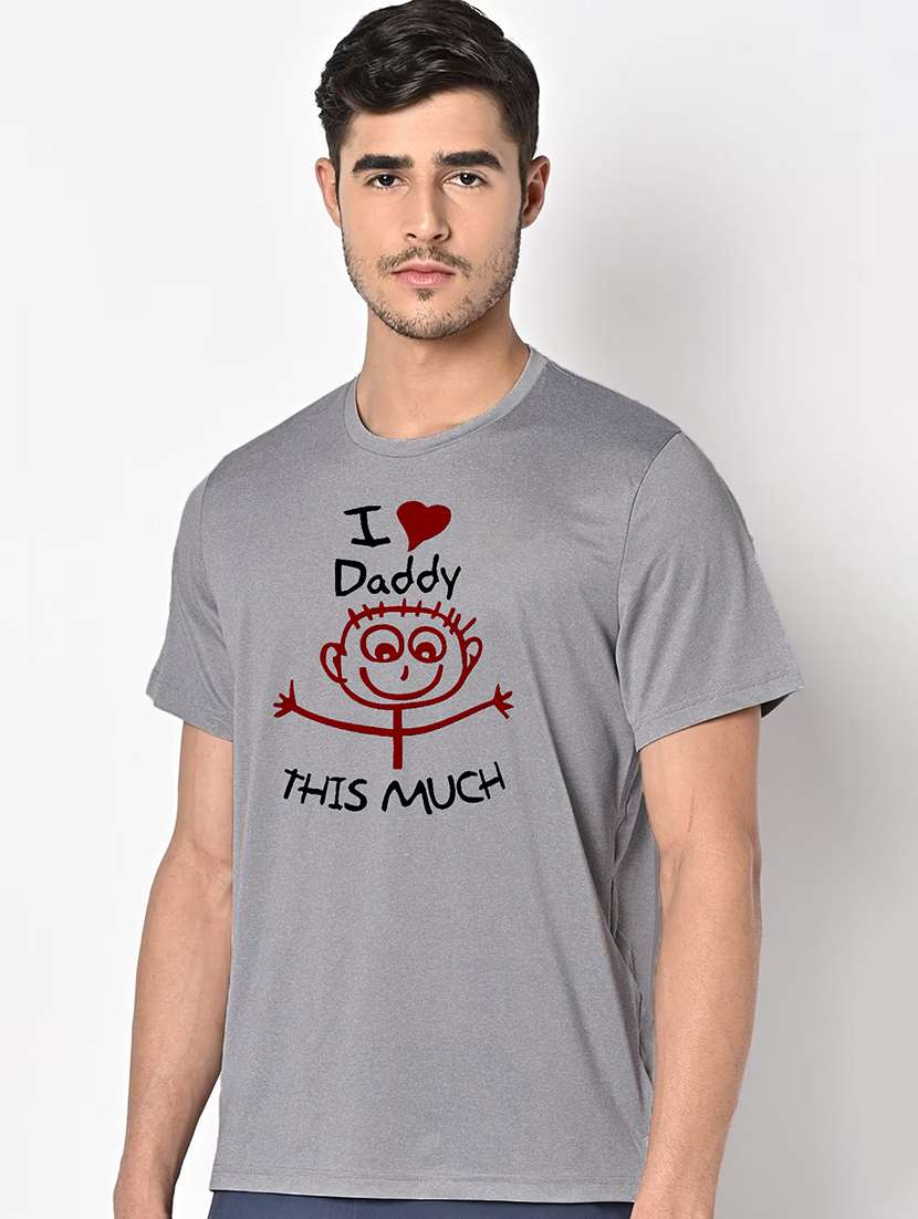 men grey round neck regular fit t-shirt - 21842488 -  Standard Image - 1