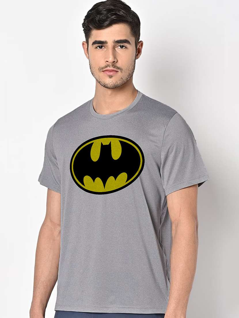 men grey round neck regular fit t-shirt - 21842515 -  Standard Image - 1