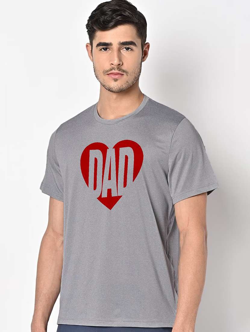 men grey round neck regular fit t-shirt - 21842587 -  Standard Image - 1