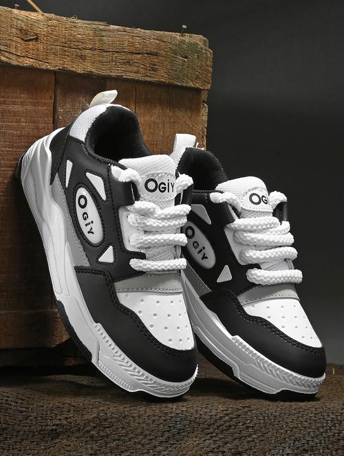 boys black lace up sneaker - 21842887 - Standard Image - 0