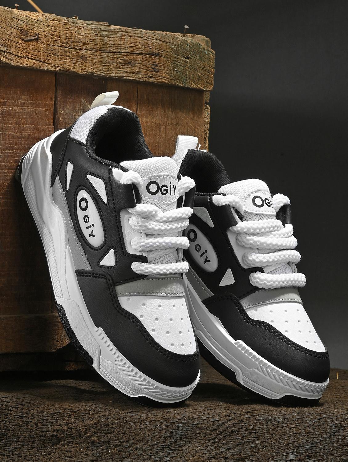 boys black lace up sneaker