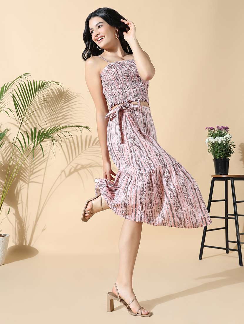 women printed top and skirt co-ord set - 21843053 -  Standard Image - 4