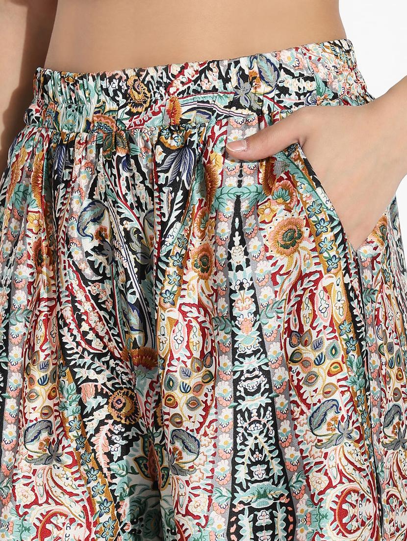 women printed shirt and trouser co-ord set - 21843057 - Standard Image - 6