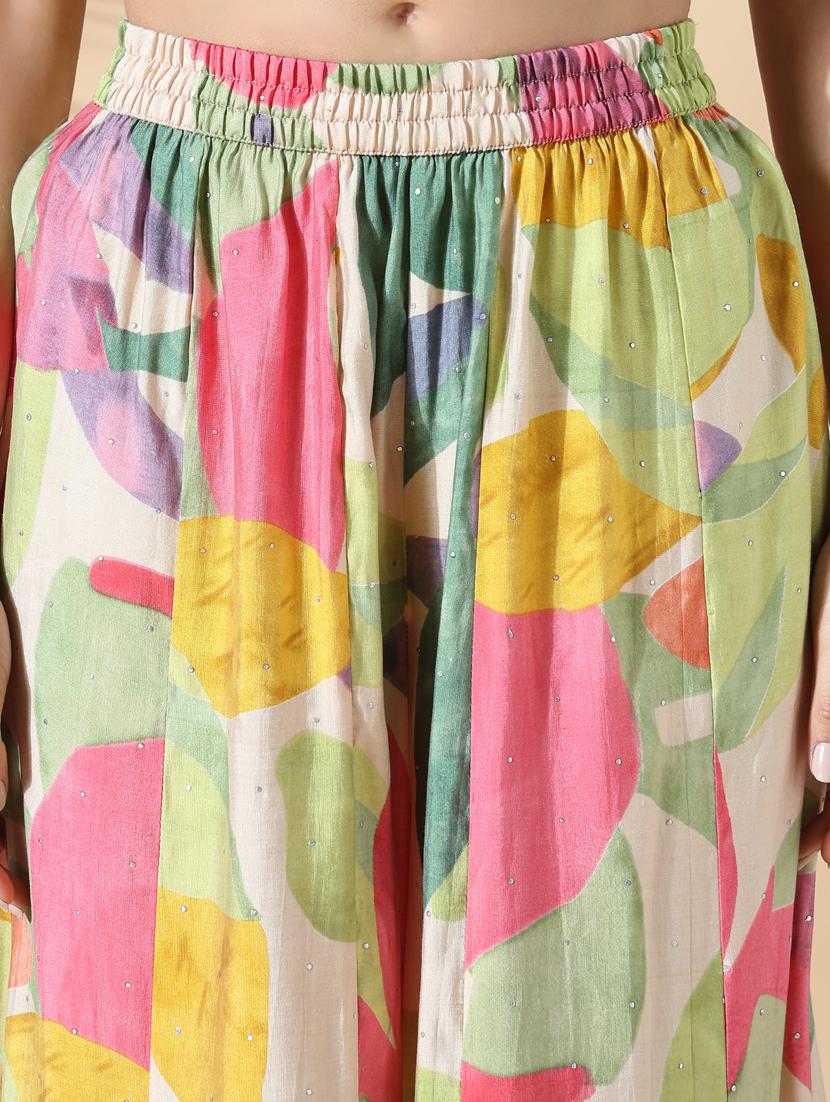 women printed top and trouser co-ord set - 21843062 - Standard Image - 6
