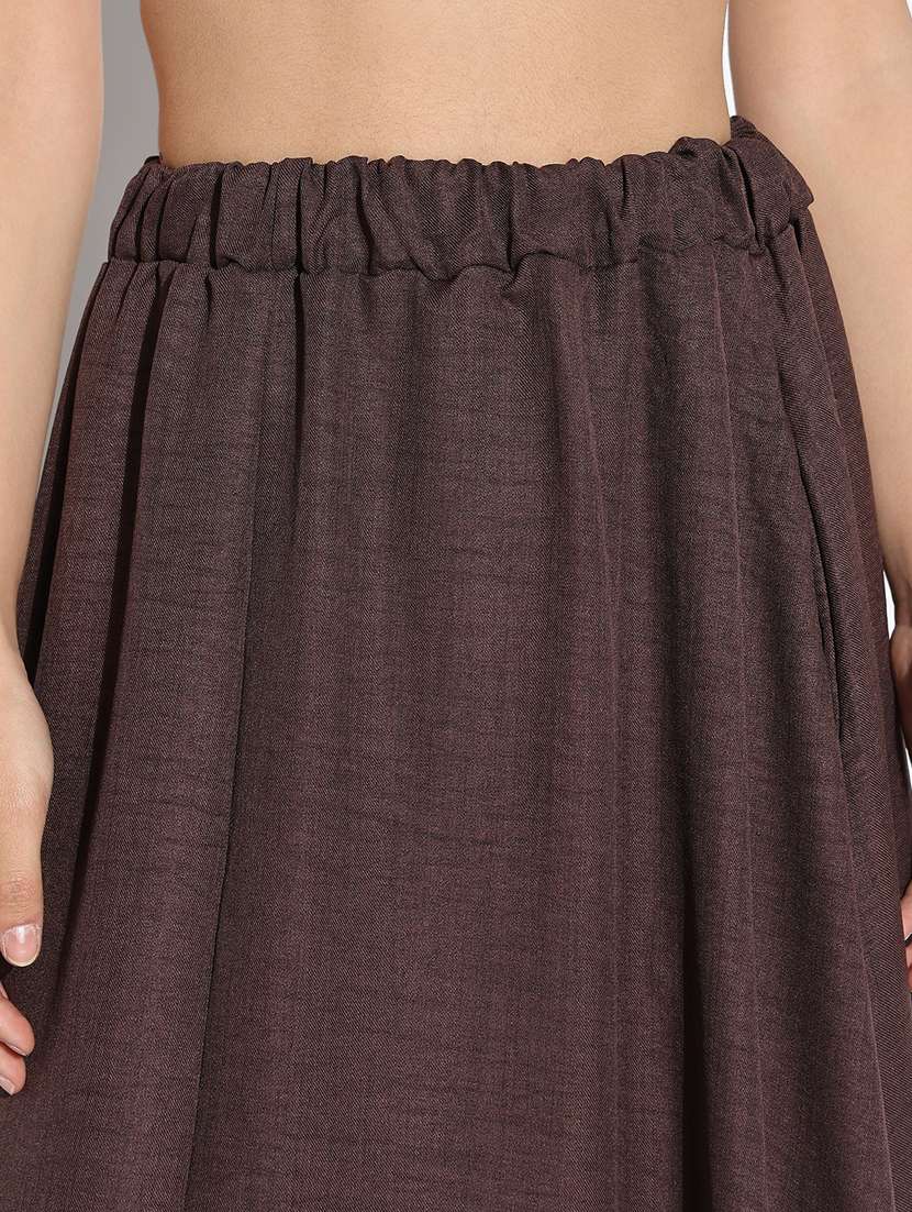 women solid tube top and skirt co-ord set - 21843064 -  Standard Image - 6