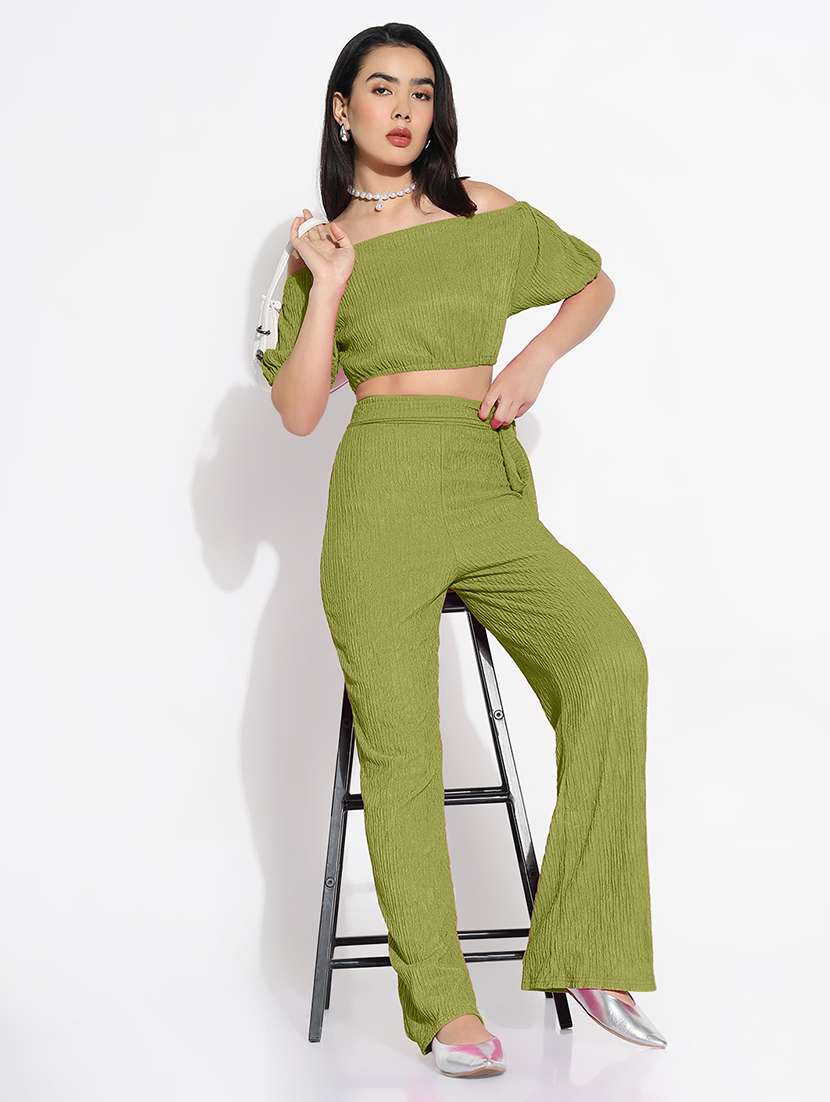 women solid top and trouser co-ord set  - 21843084 -  Standard Image - 6