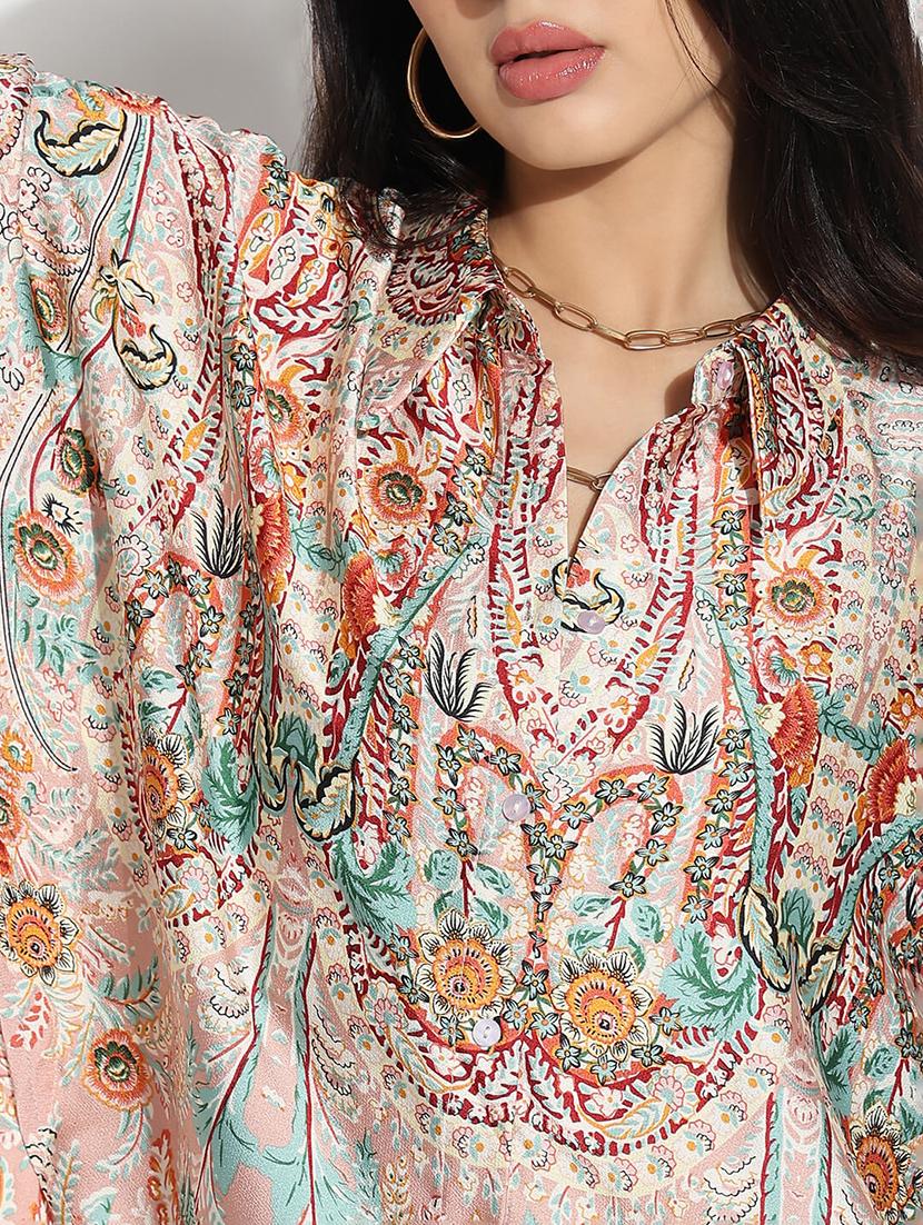 women printed shirt and trouser co-ord set - 21843088 - Standard Image - 4