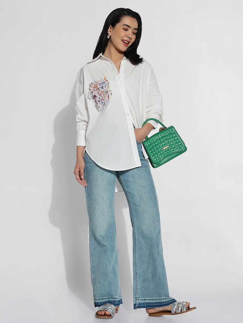 white cotton regular shirt - 21843097 - Standard Image - 4