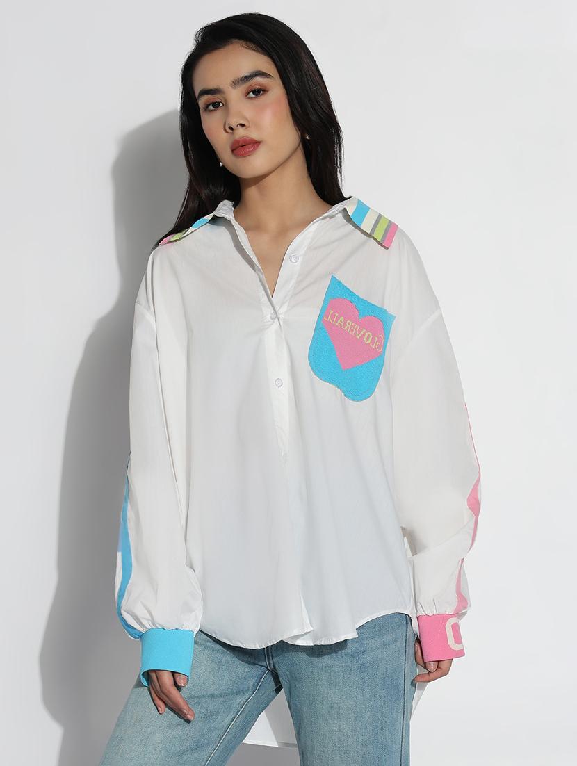 white cotton regular shirt - 21843100 -  Standard Image - 1