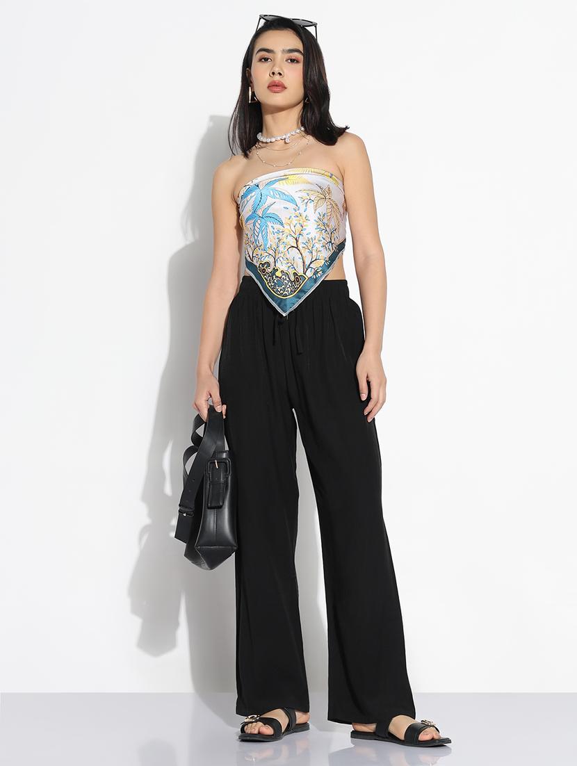 black cotton trousers - 21843148 - Standard Image - 4