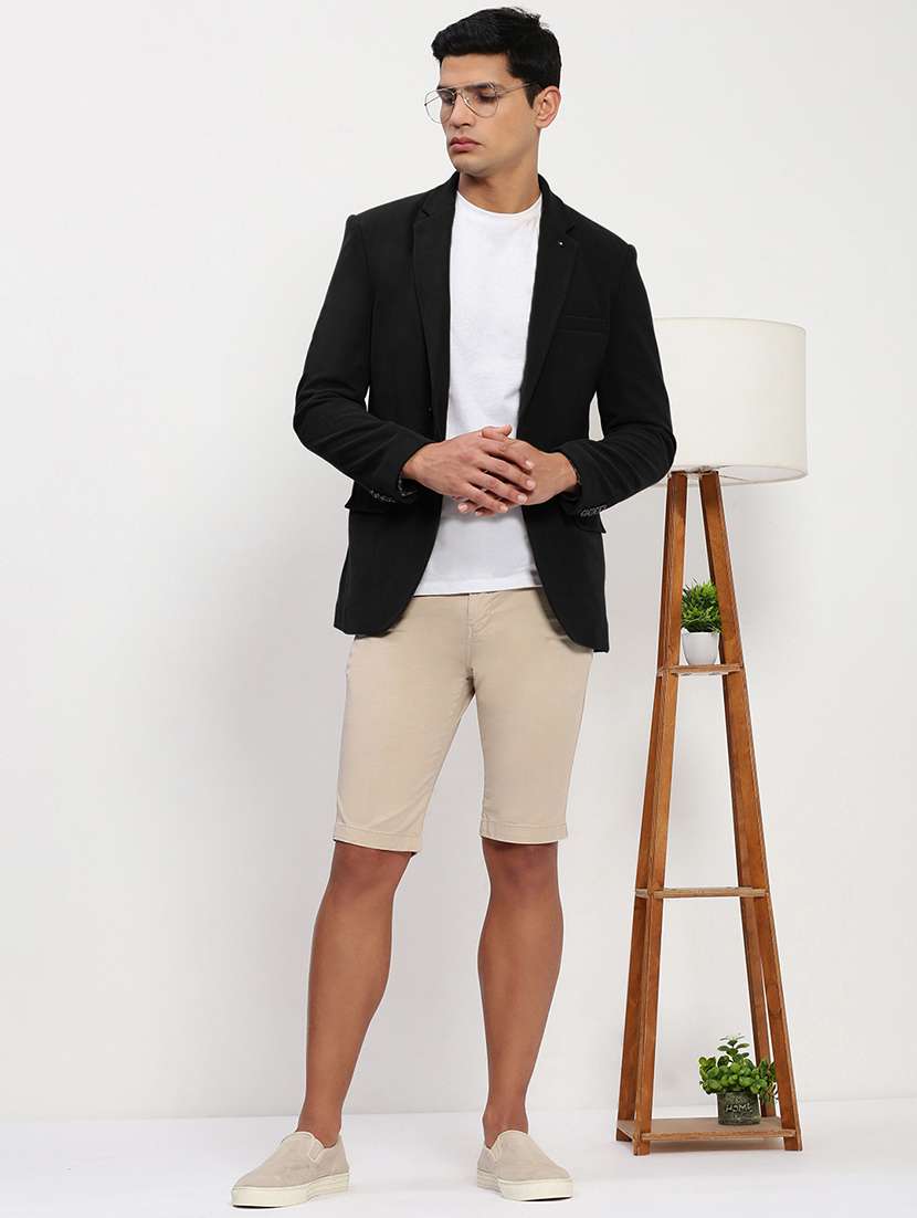 men lapel collar single breasted casual blazer - 21843181 -  Standard Image - 6