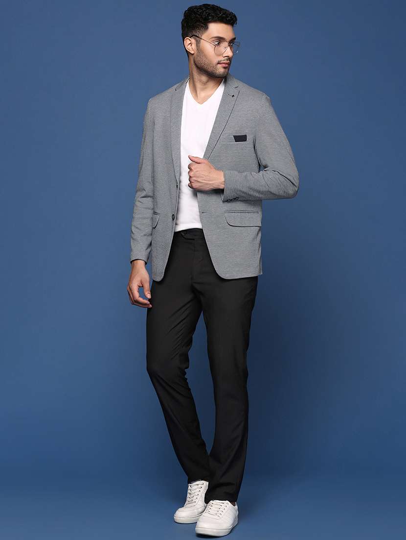 men lapel collar single breasted casual blazer - 21843182 -  Standard Image - 6