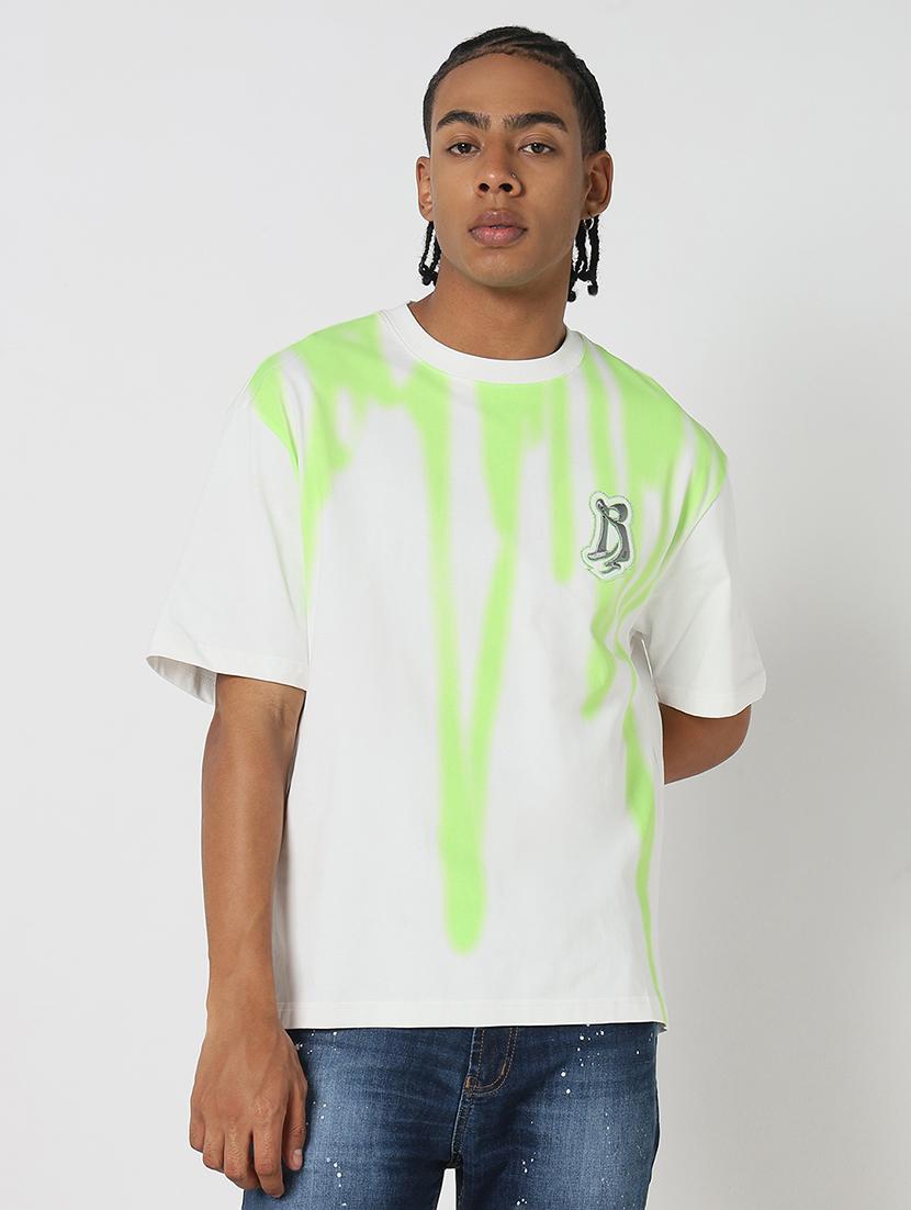 men all over print round neck regular fit t-shirt - 21843261 -  Standard Image - 1
