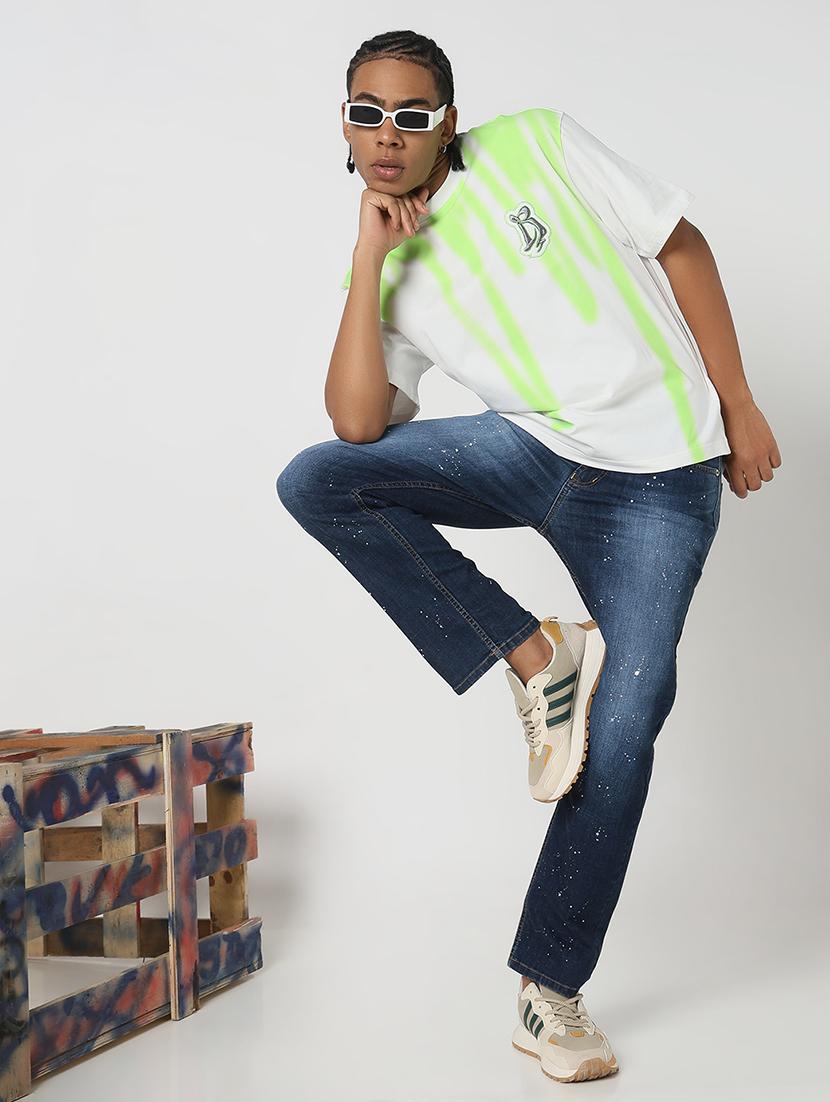 men all over print round neck regular fit t-shirt - 21843261 - Standard Image - 6