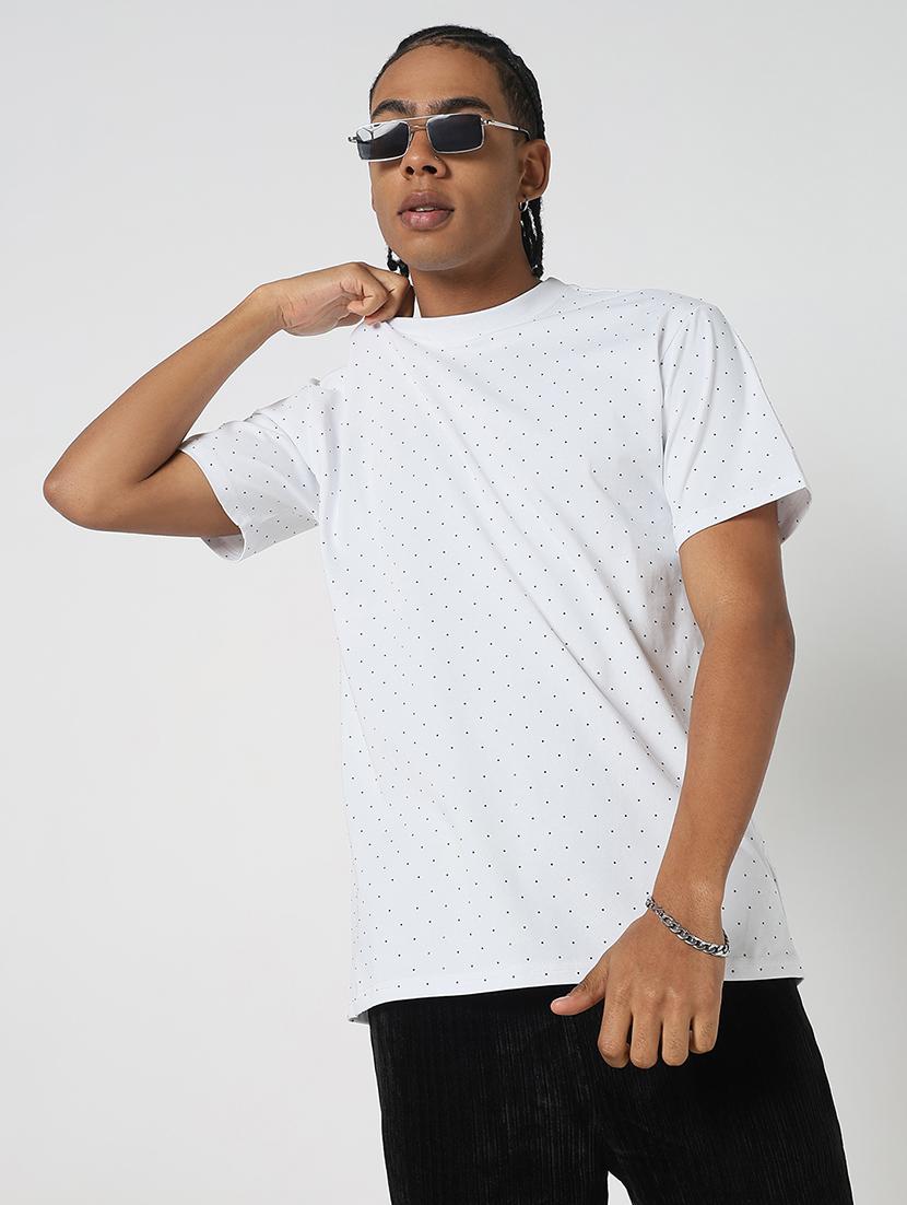 men all over print round neck regular fit t-shirt - 21843262 -  Zoom Image - 0