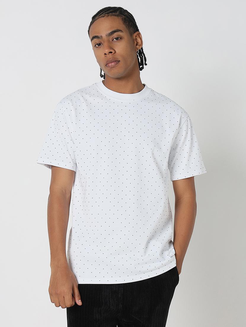 men all over print round neck regular fit t-shirt - 21843262 -  Standard Image - 1