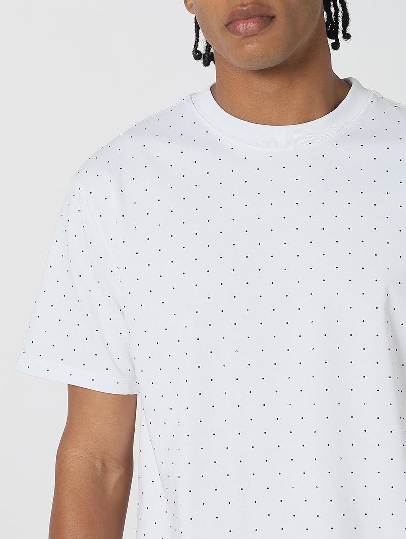 men all over print round neck regular fit t-shirt - 21843262 - Standard Image - 4