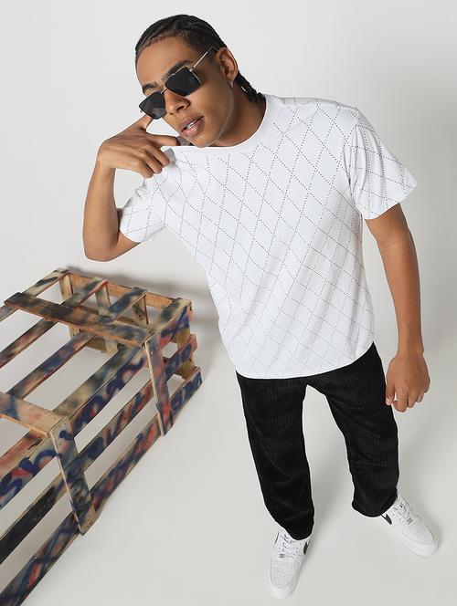men all over print round neck regular fit t-shirt - 21843263 -  Standard Image - 0