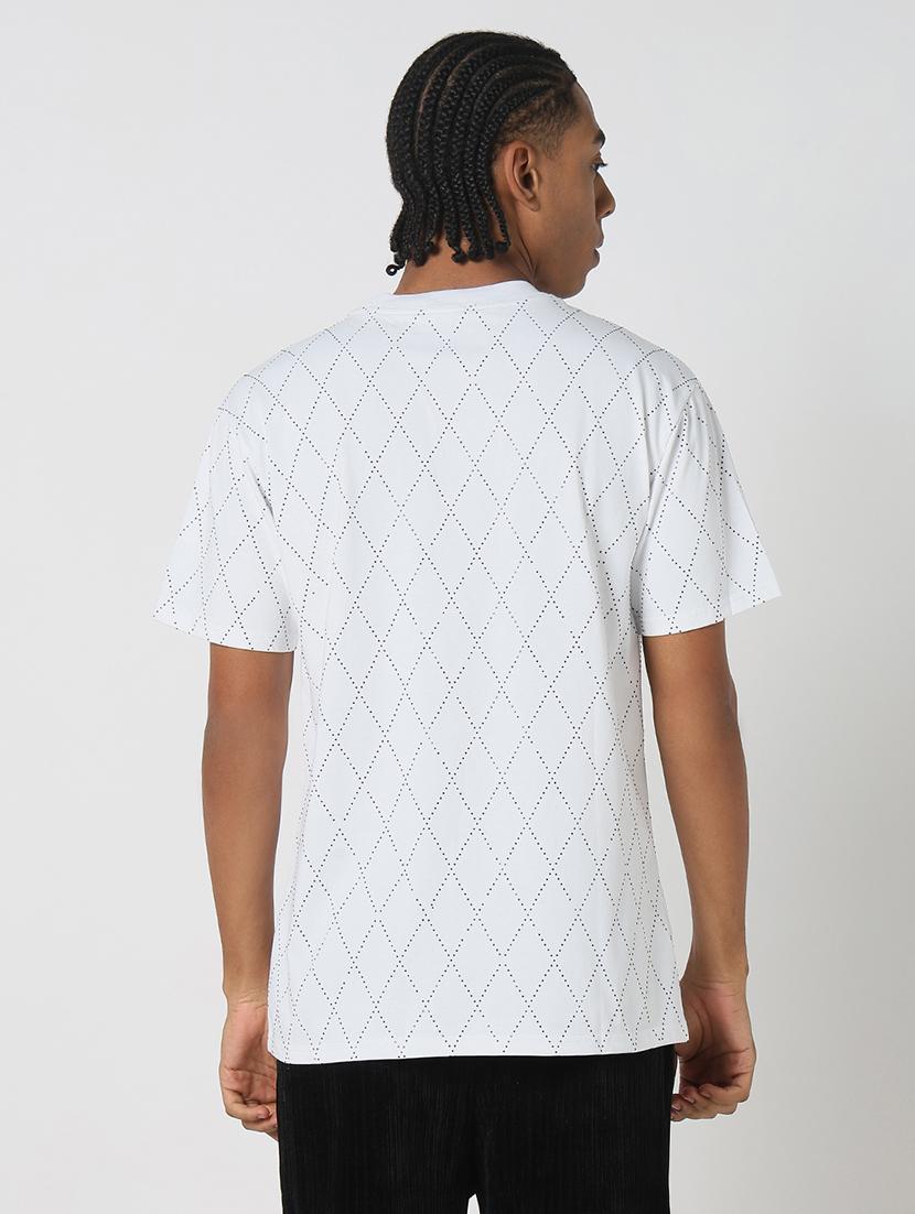 men all over print round neck regular fit t-shirt - 21843263 - Standard Image - 4