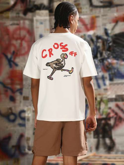 men back print round neck regular fit t-shirt - 21843272 - Standard Image - 0