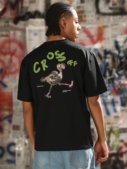 men back print round neck regular fit t-shirt - 21843273 - Standard Image - 0