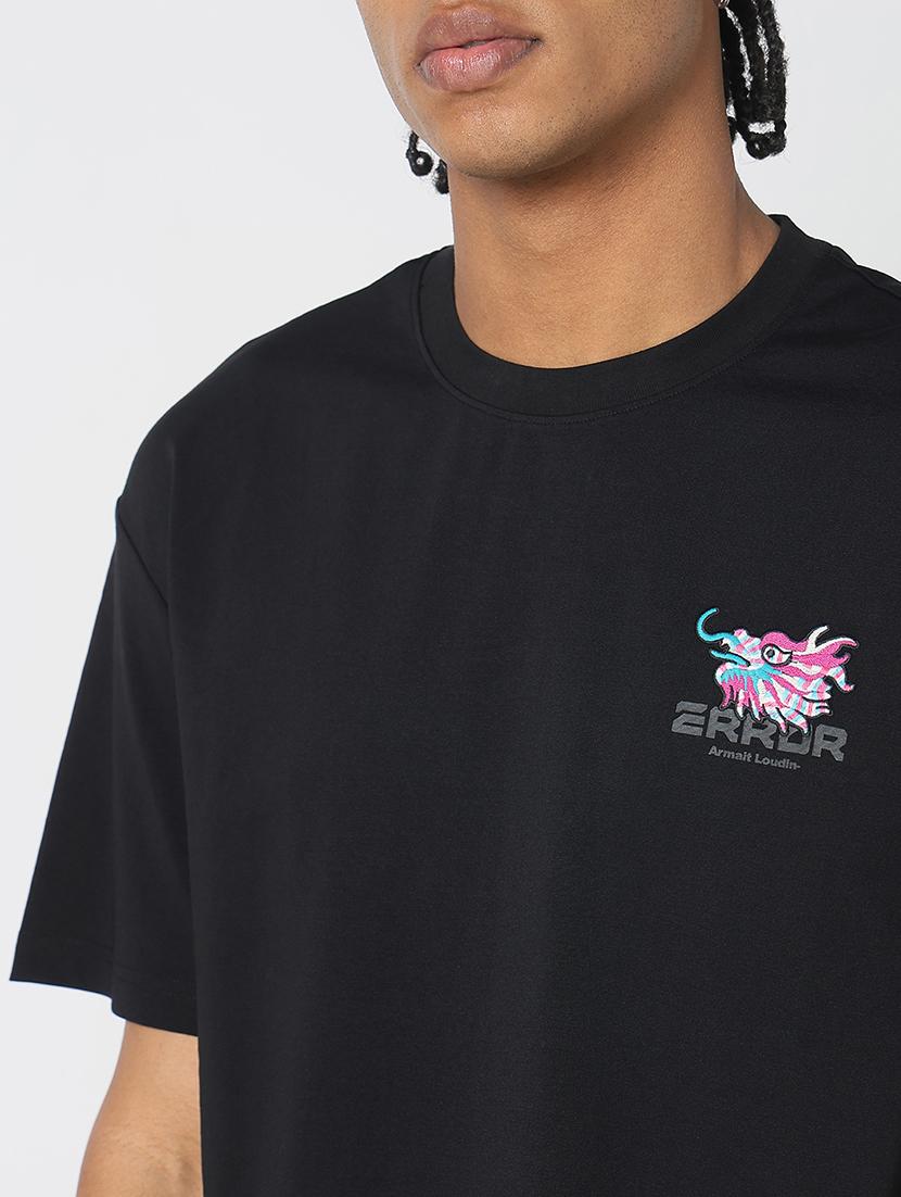 men back print round neck regular fit t-shirt - 21843275 - Standard Image - 4
