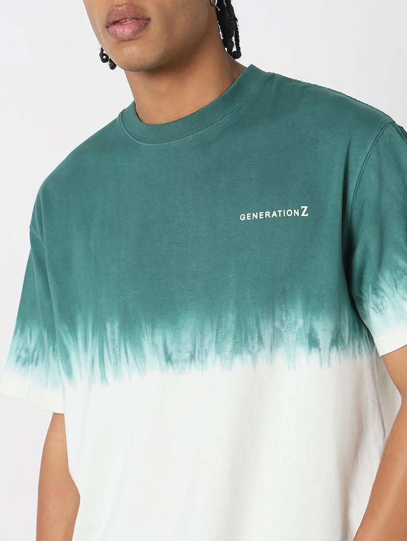 men front & back print round neck regular fit t-shirt - 21843276 - Standard Image - 4
