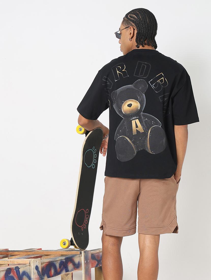 men back print round neck regular fit t-shirt - 21843278 - Standard Image - 1