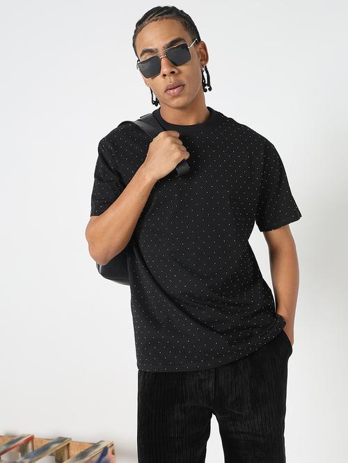 men all over print round neck regular fit t-shirt - 21843279 -  Standard Image - 0