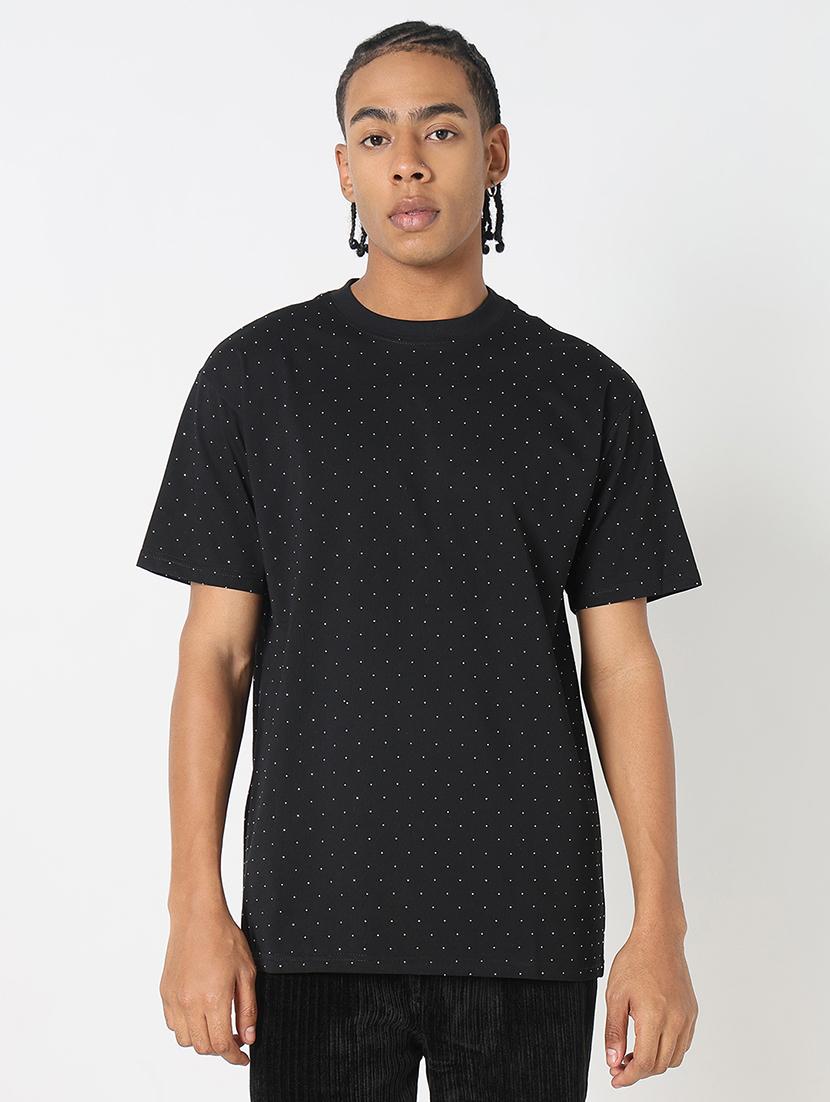 men all over print round neck regular fit t-shirt - 21843279 -  Standard Image - 1