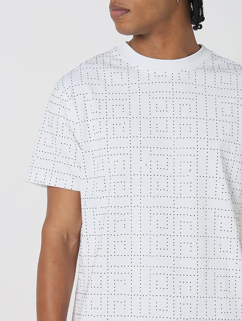 men all over print round neck regular fit t-shirt - 21843289 - Standard Image - 4