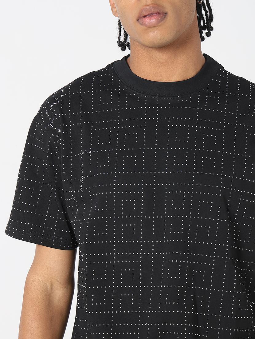 men all over print round neck regular fit t-shirt - 21843290 - Standard Image - 4