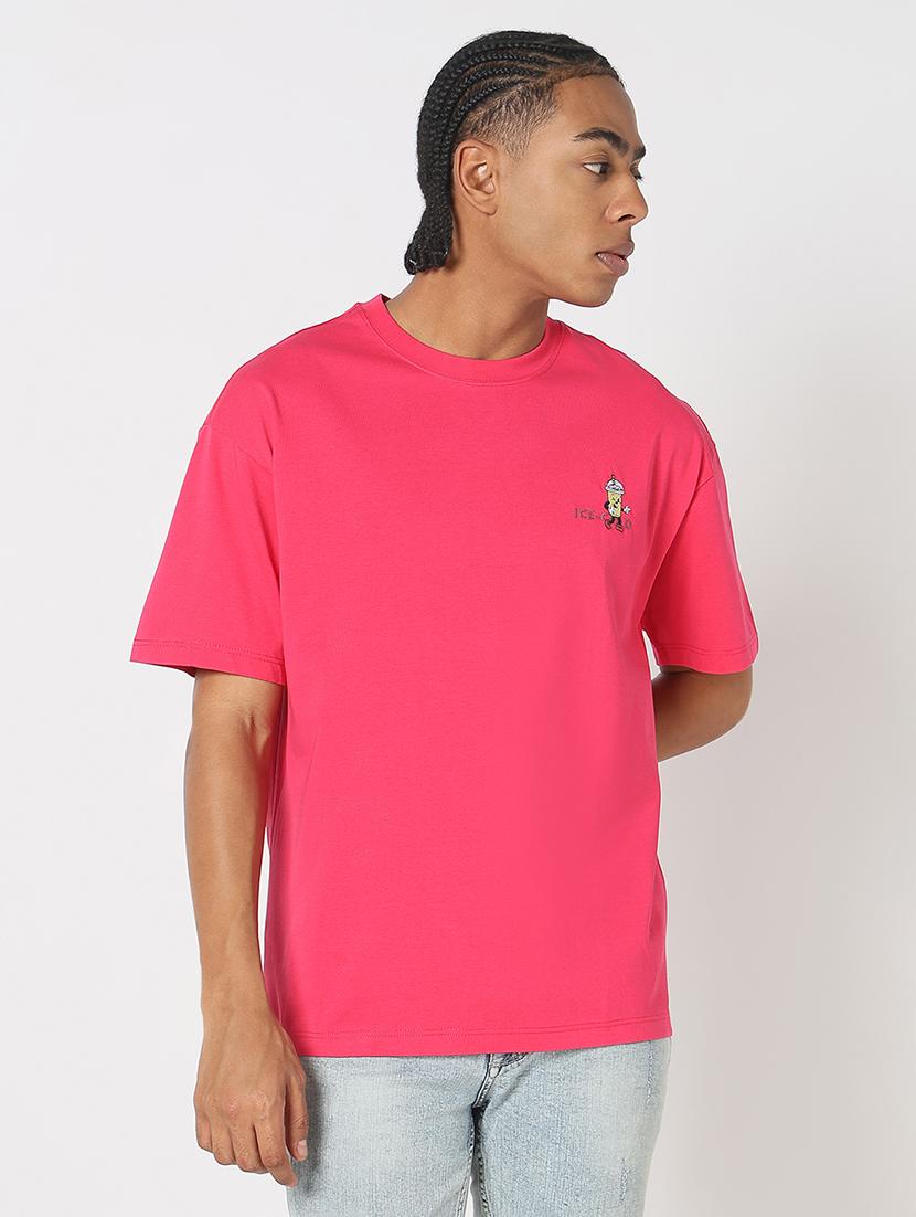 men back print round neck regular fit t-shirt - 21843294 -  Standard Image - 1
