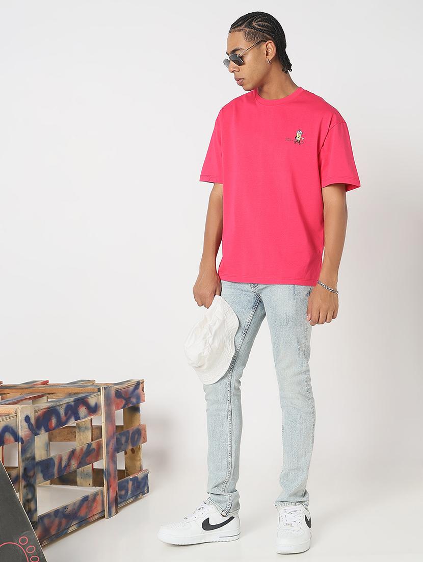 men back print round neck regular fit t-shirt - 21843294 - Standard Image - 6