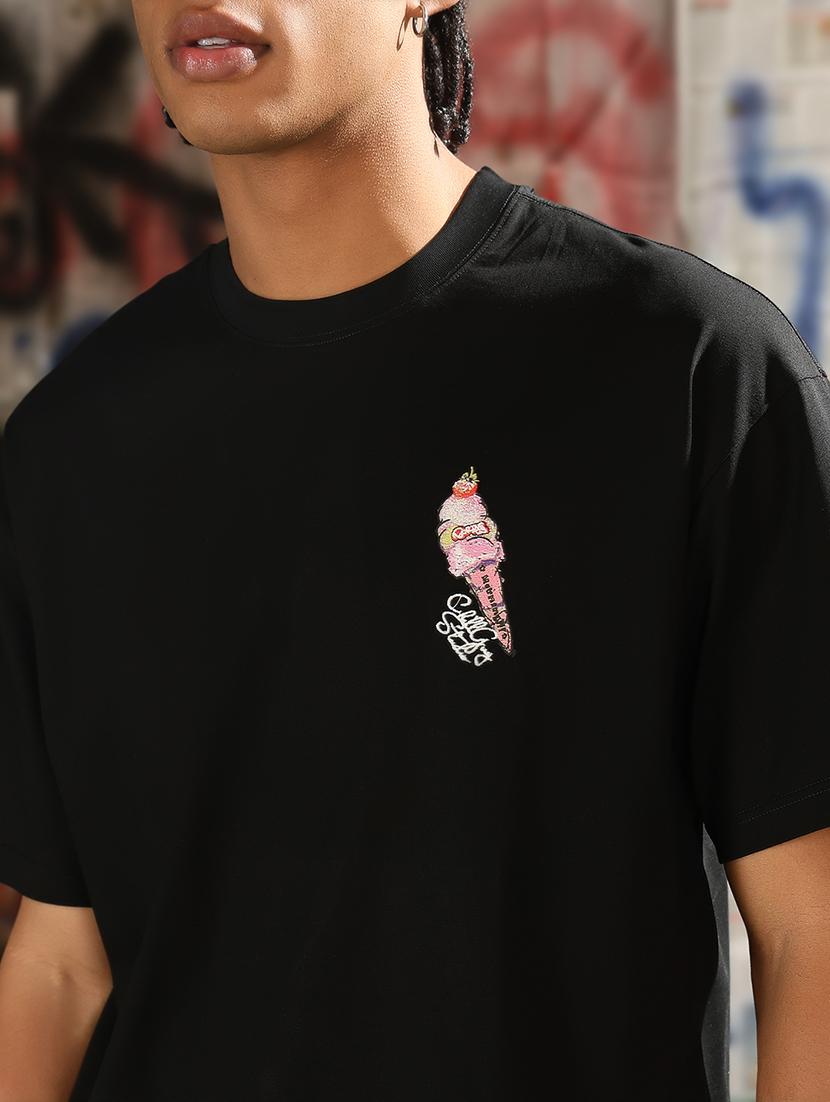 men back print round neck regular fit t-shirt - 21843298 - Standard Image - 4