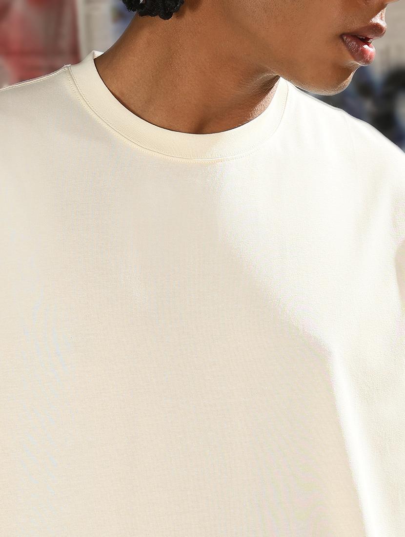 men plain round neck regular fit t-shirt - 21843304 - Standard Image - 4