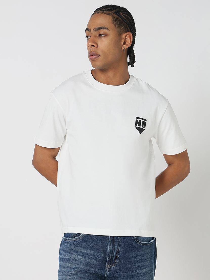 men placement print round neck regular fit t-shirt - 21843316 - Standard Image - 1