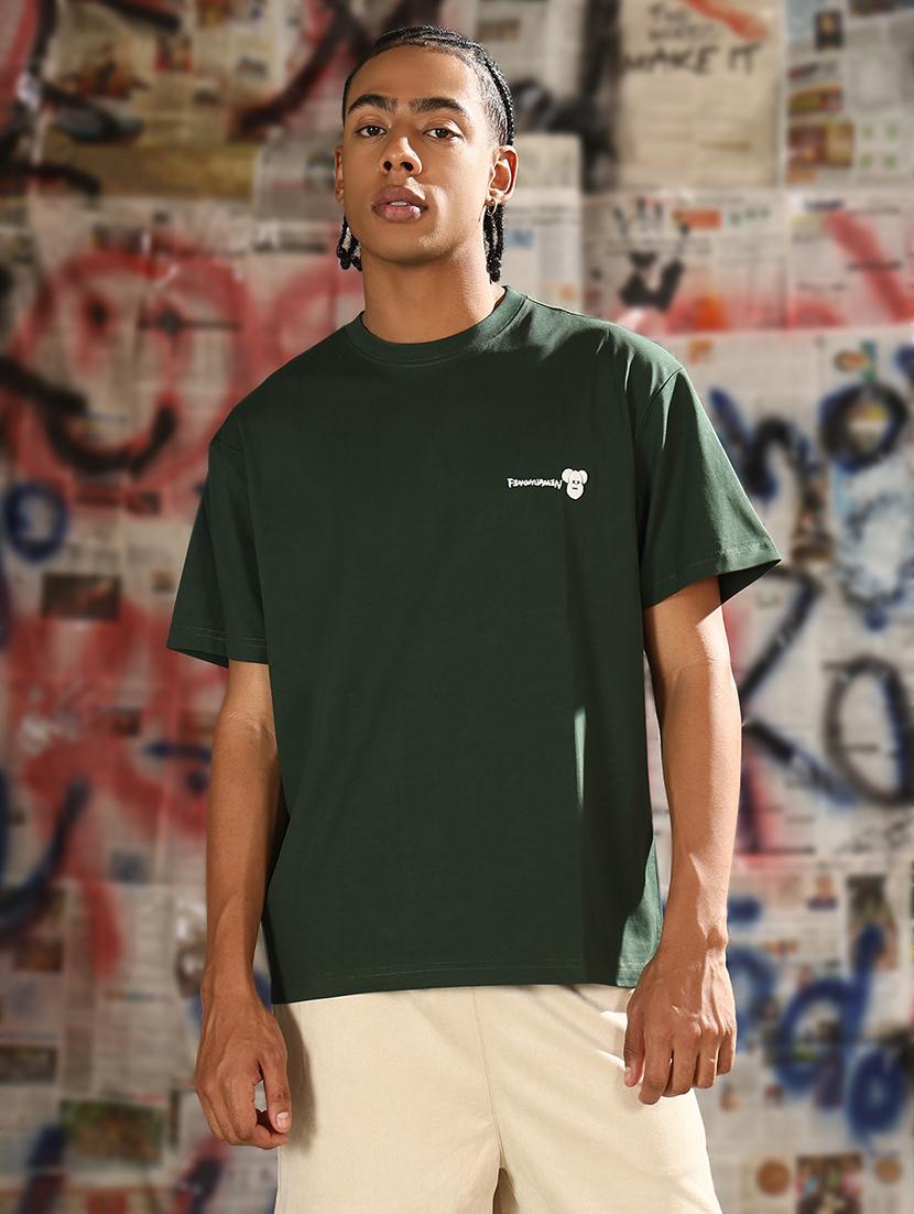men plain round neck regular fit t-shirt - 21843319 -  Standard Image - 1