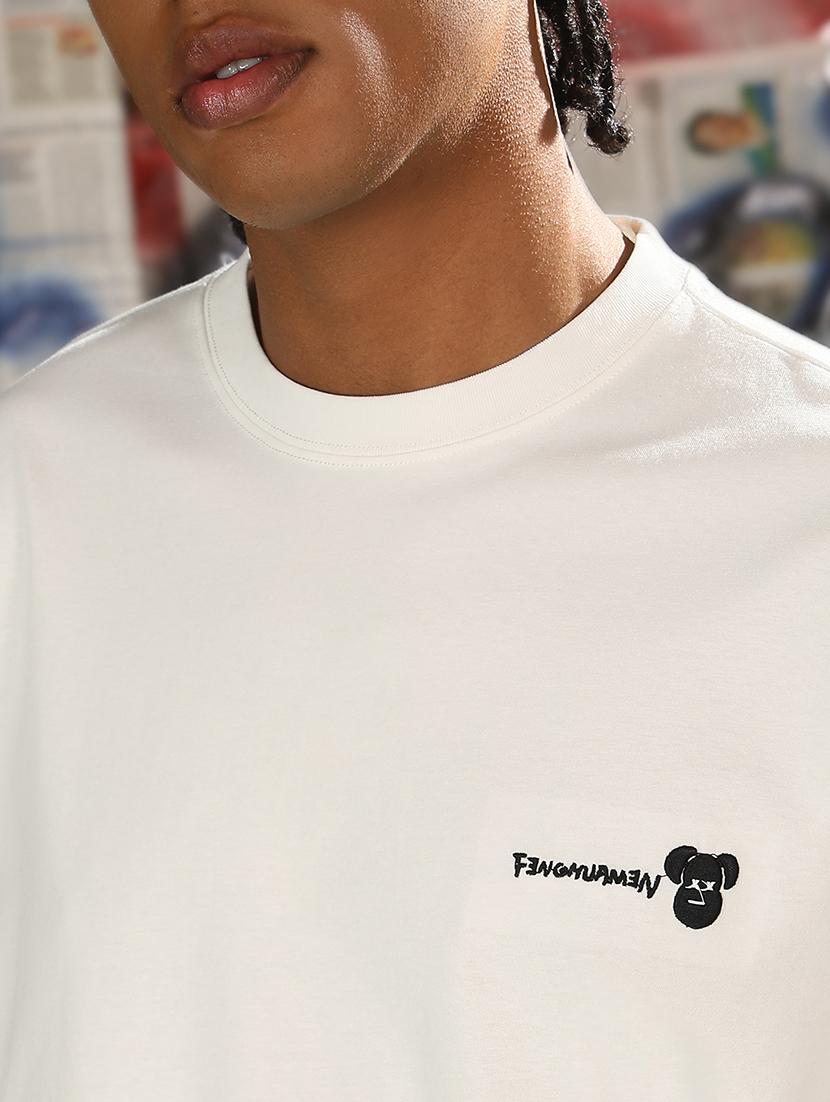 men plain round neck regular fit t-shirt - 21843320 - Standard Image - 4