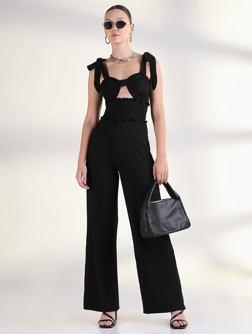 women solid full length jumpsuit - 21843325 -  Standard Image - 0