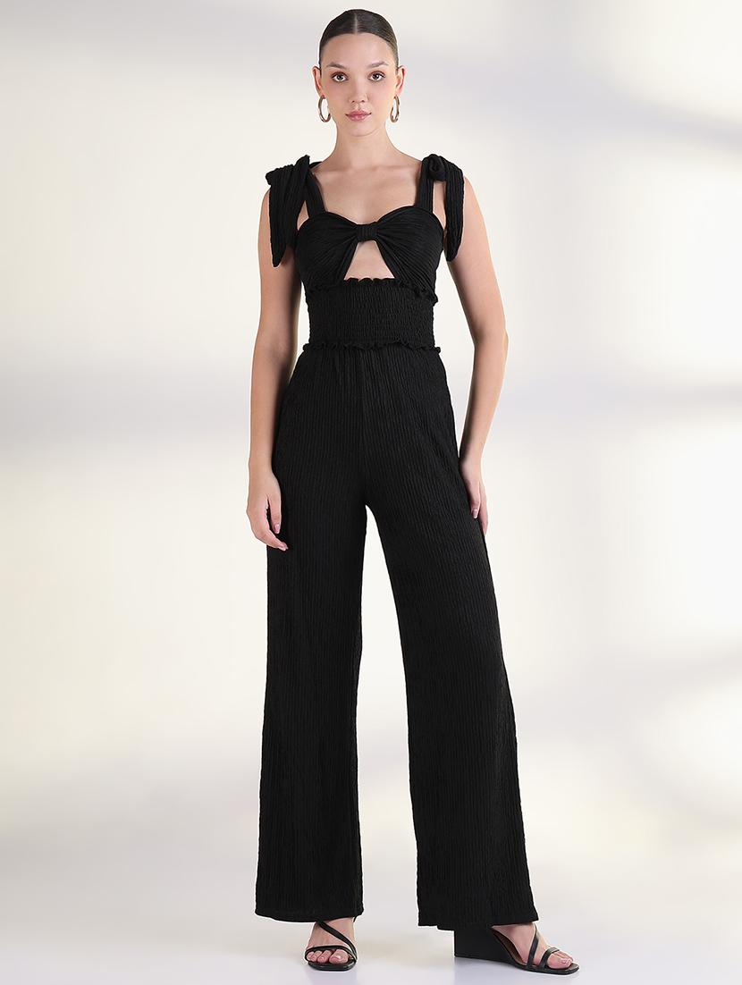 women solid full length jumpsuit - 21843325 -  Standard Image - 1