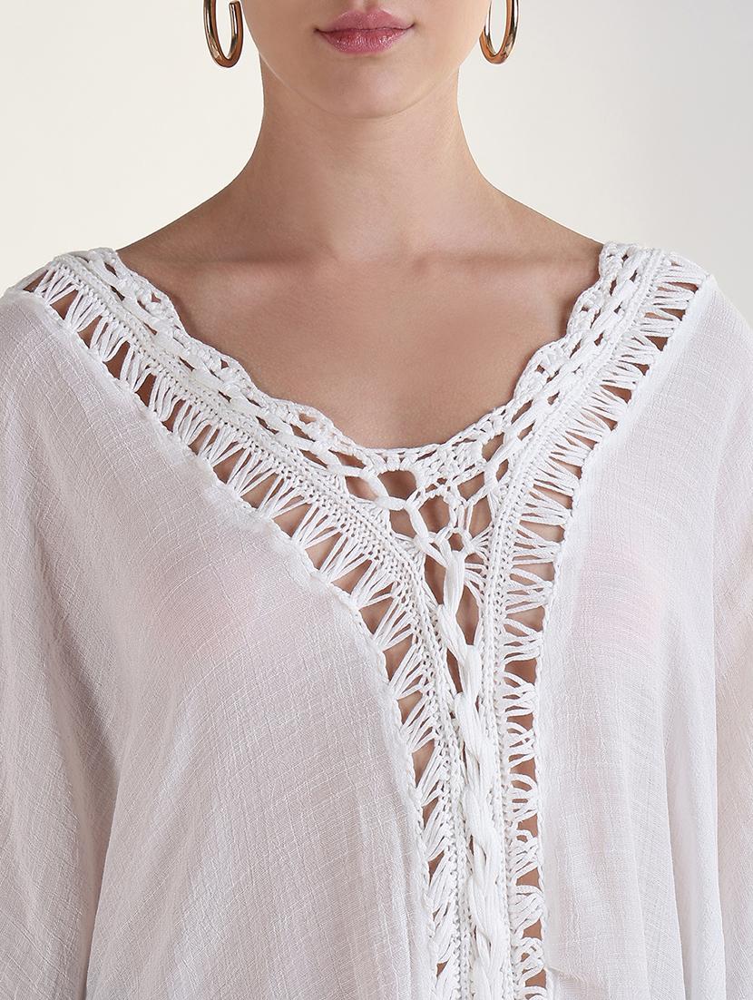 women lace detailed asymmetric dress - 21843359 - Standard Image - 4