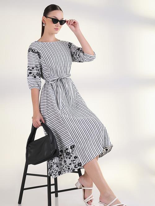 women embroidered puff sleeves a-line dress - 21843360 -  Standard Image - 0