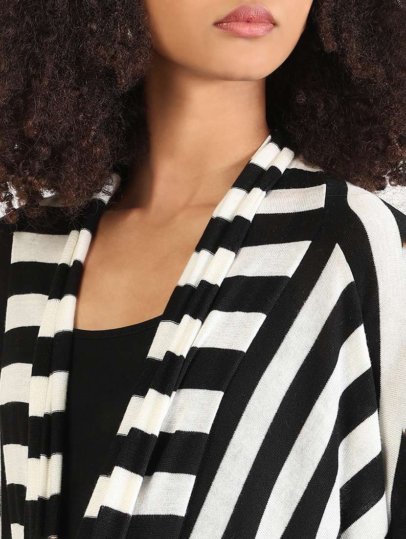women striped long sleeves regular shrug - 21843388 -  Standard Image - 4